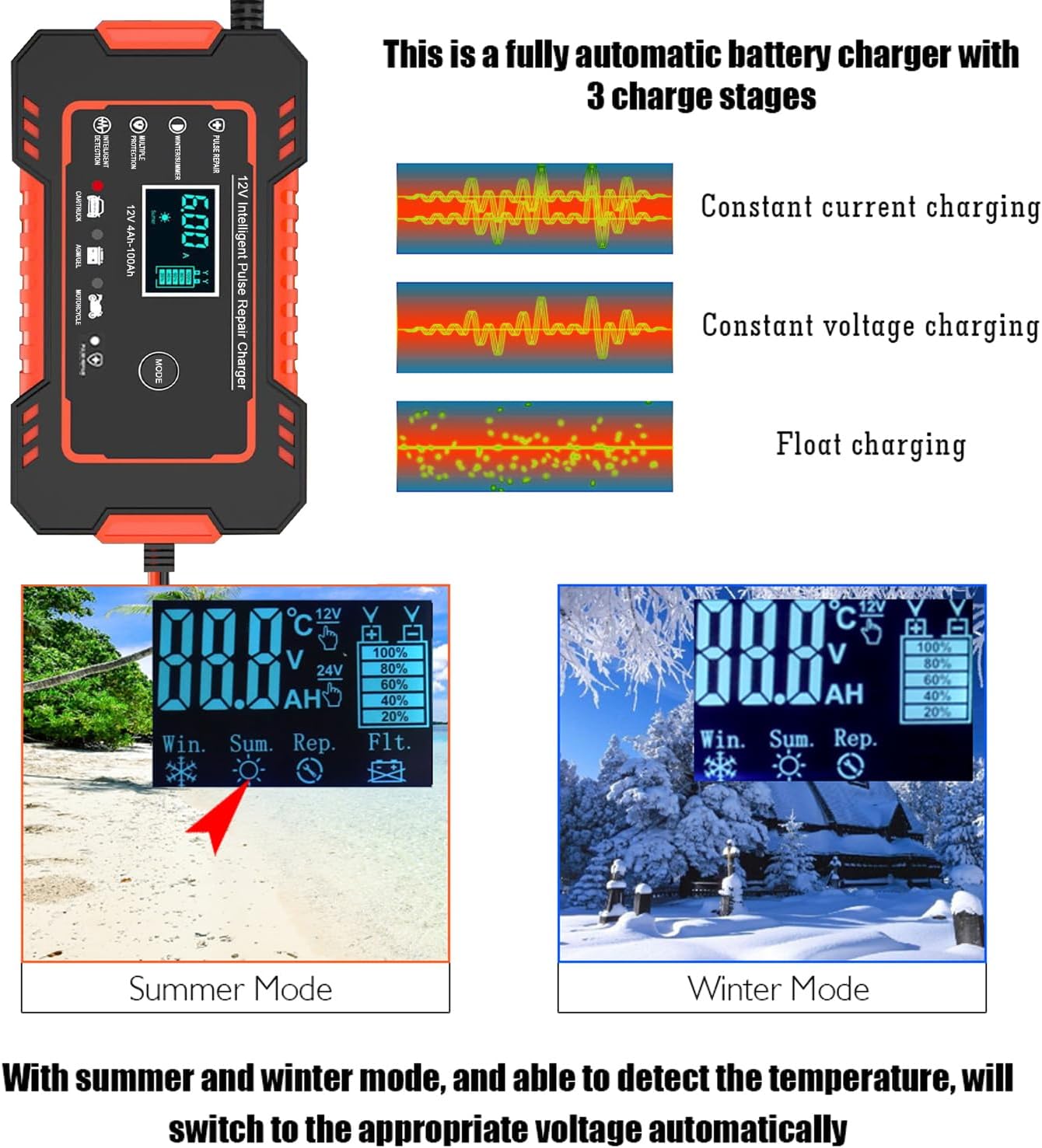 12V Inteligentni Punjač Akumulatora 6 Amp