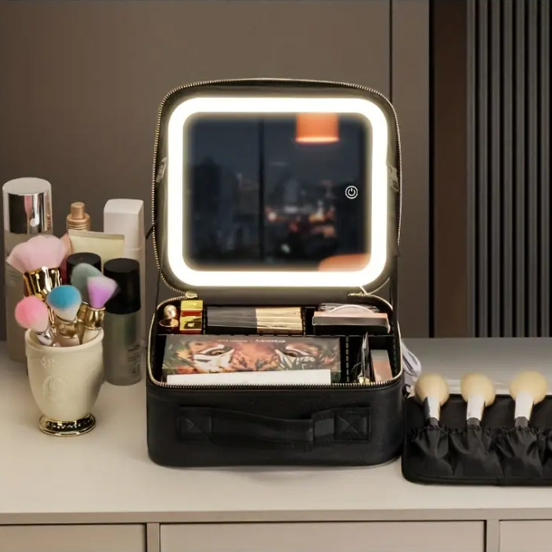Kozmetička Torbica s LED Ogledalom