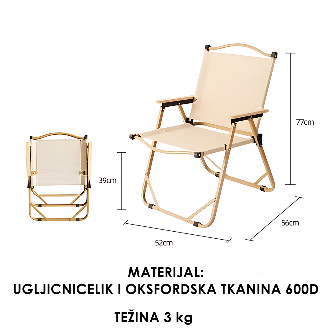 Sklopiva prenosiva stolica