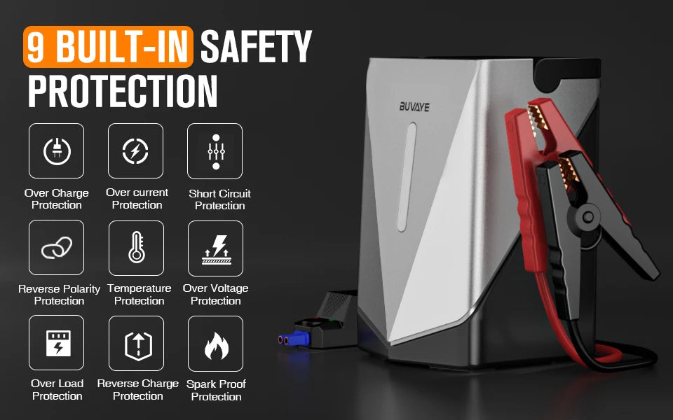 Pametni 3u1 Jump Starter za Auto, Kompresor i Duvalica