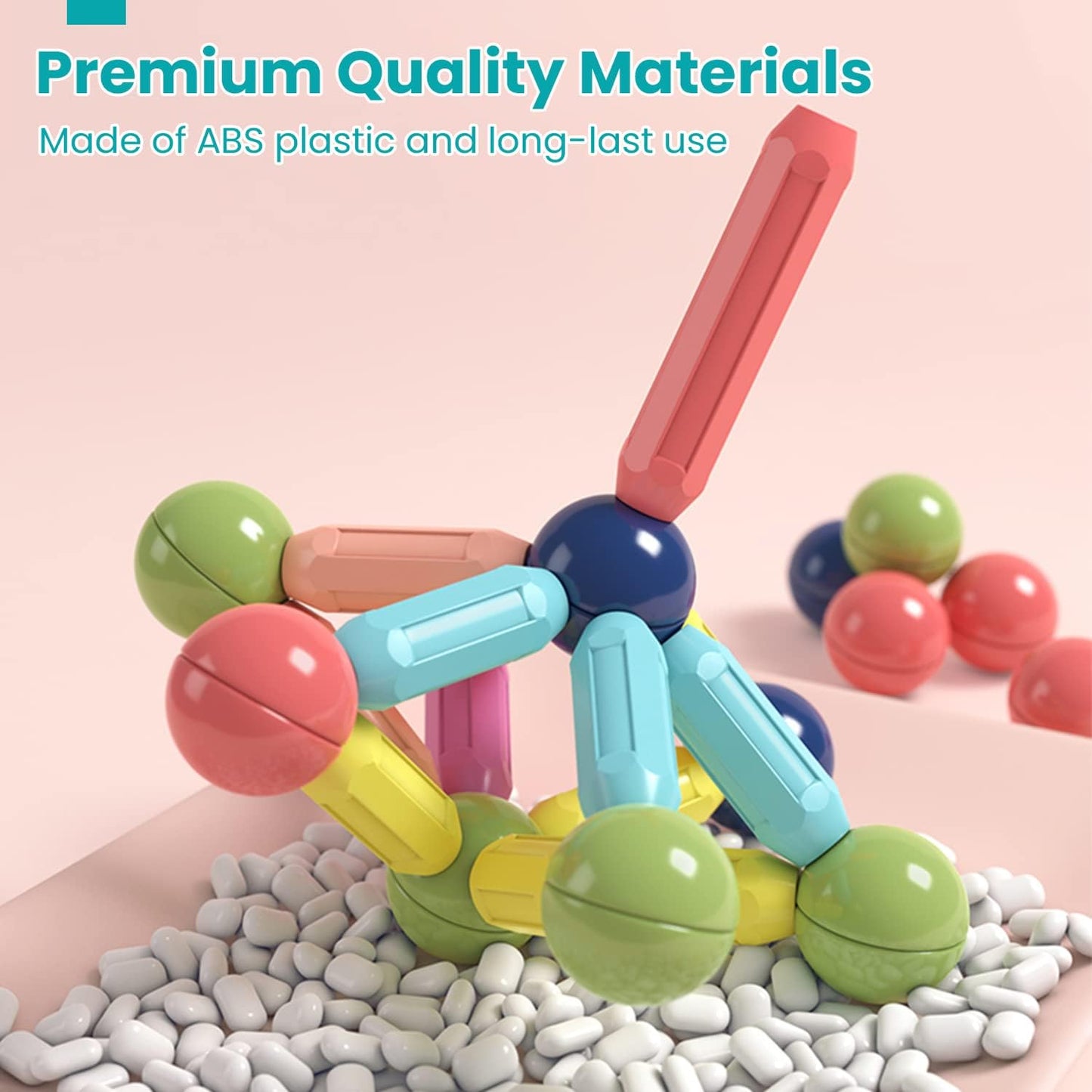 Magnetni Štapići – 64-dijelni set