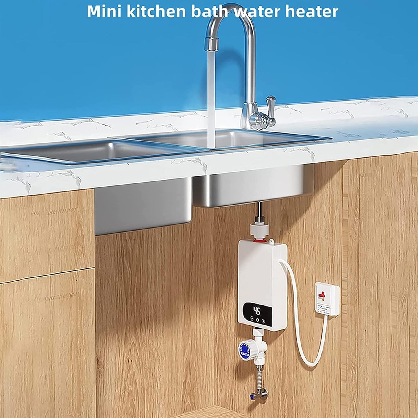 Električni protočni bojler sa digitalnim displejom