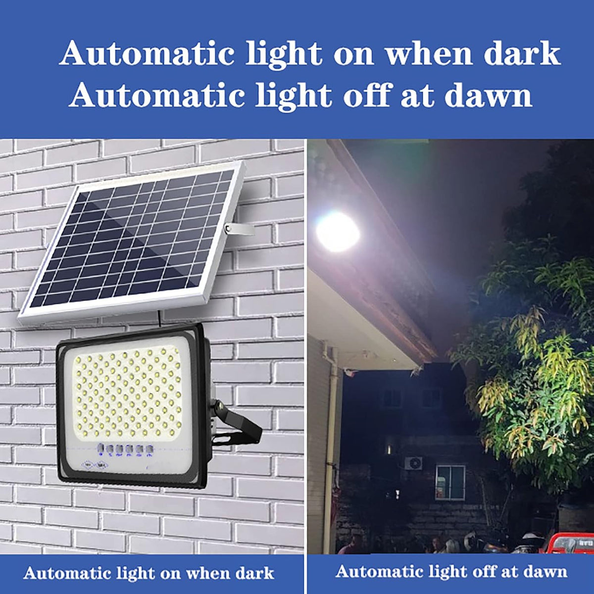 Solarna LED lampa sa panelom i daljinskim upravljačem