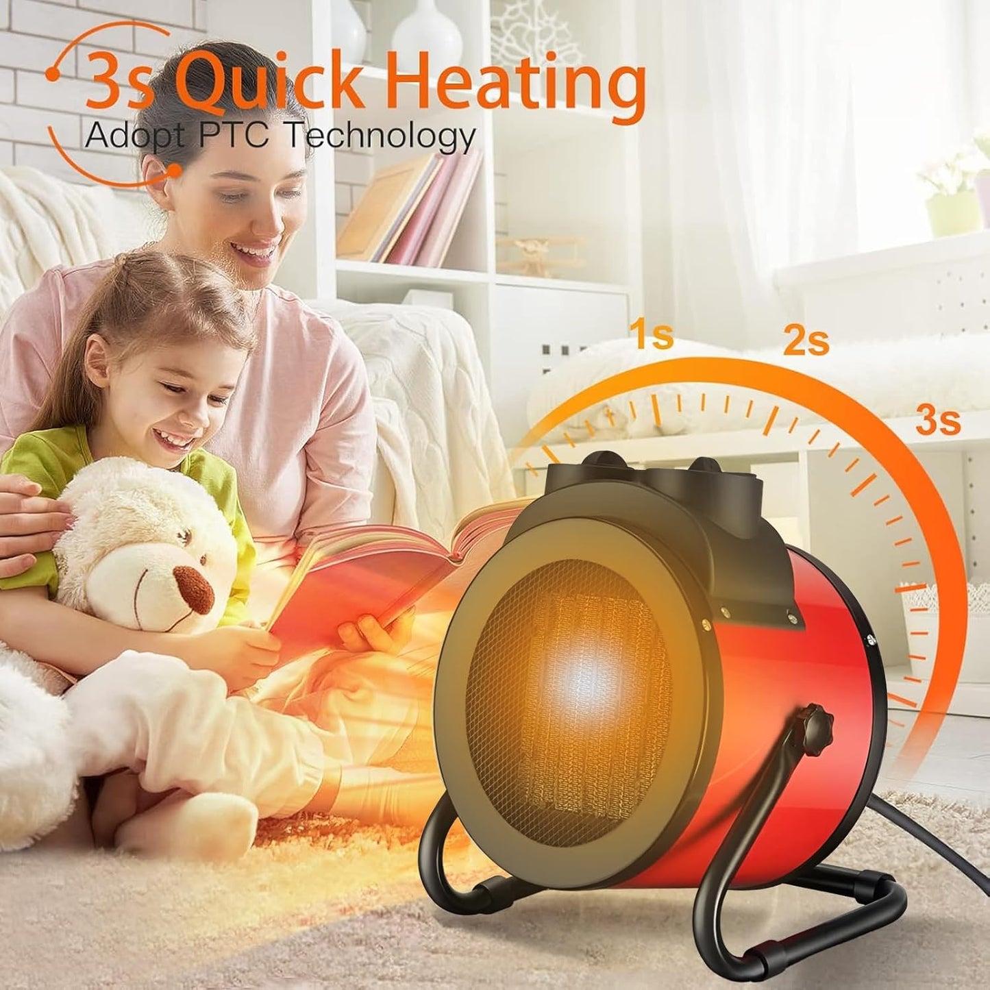 Električna grijalica s ventilatorom 3500 W