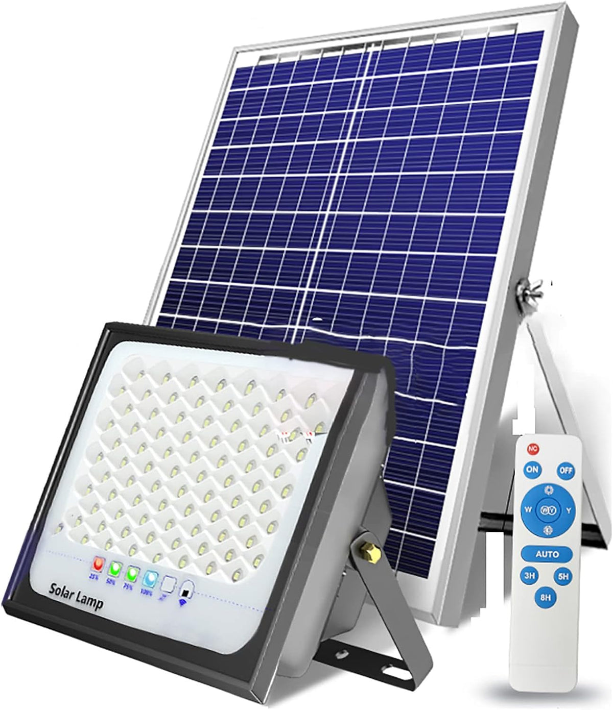 Solarna LED lampa sa panelom i daljinskim upravljačem