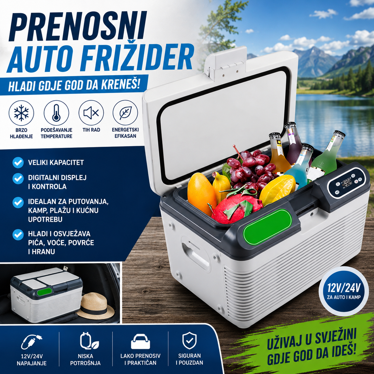 Prenosni frižider 10L