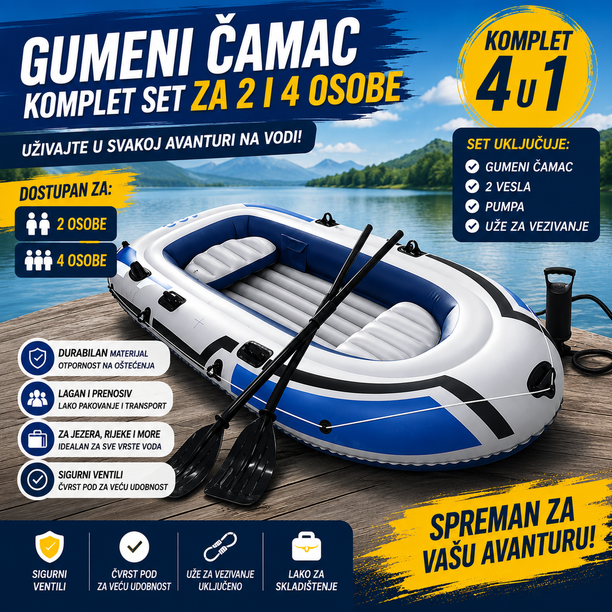 Gumeni čamac na naduvavanje
